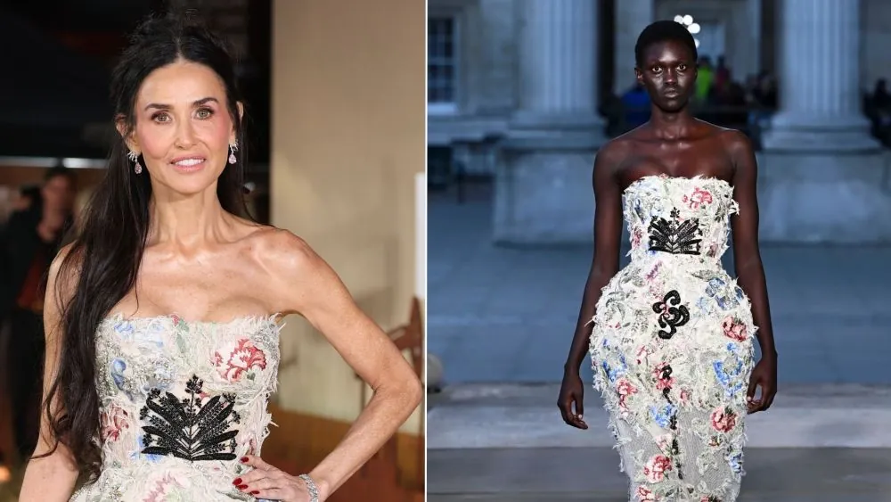Demi Moore Londra'da Erdem Tasarımıyla Görüntülendi
