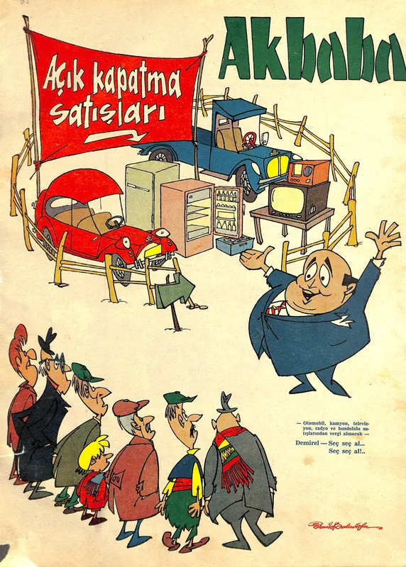 1969 yılında Demirel'in propagandası günümüzden farklı değil